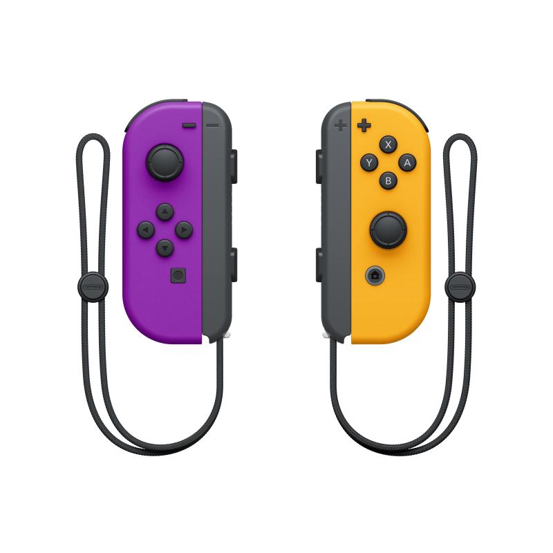 Image of Nintendo joy-con gamepad nintendo switch analogico-digitale bluetooth nero-arancione-porpora
