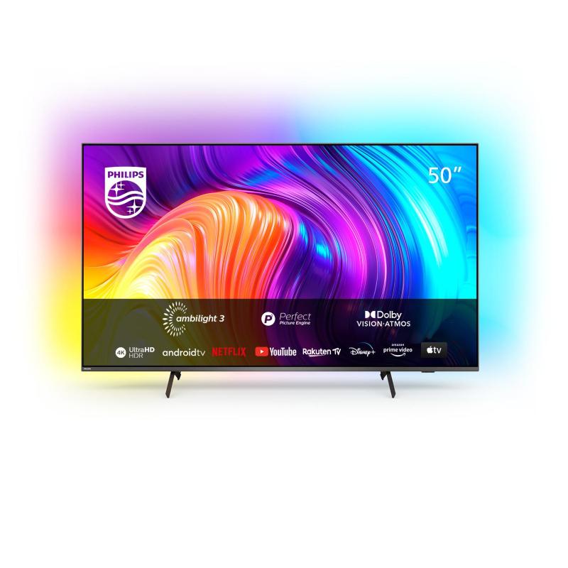 Image of Philips 50pus8517 tv led 50`` 4k ultra hd smart tv wi-fi antracite
