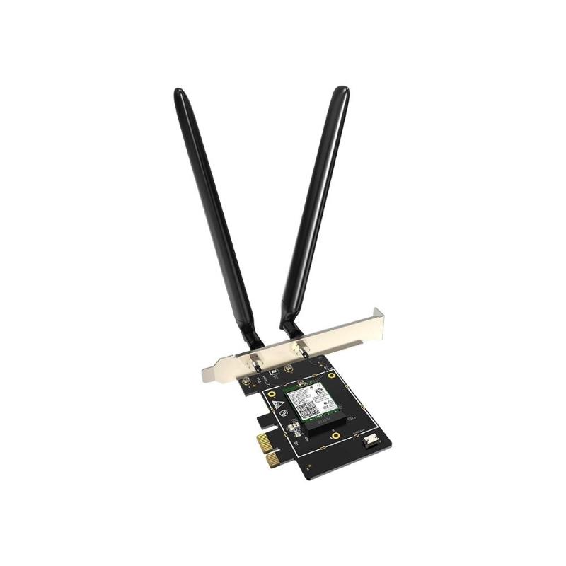 Image of Tenda e33 pro scheda di rete pci express tri-band gigabit wi-fi 6e pci-e