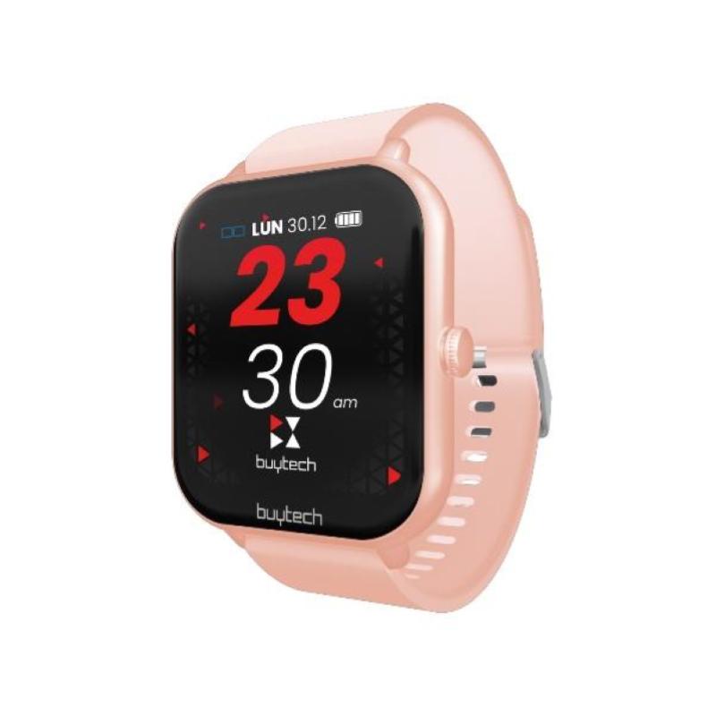 Image of Smartwatch buytech by-alfa-pk cassa rosa cinturino silicone