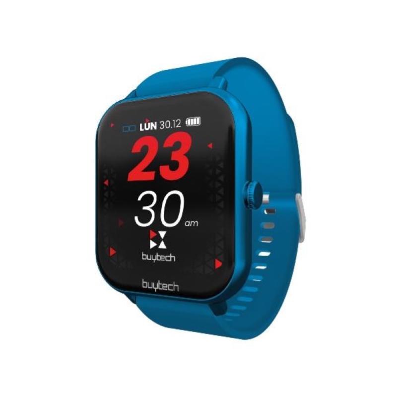 Image of Smartwatch buytech by-alfa-bl cassa blu cinturino silicone
