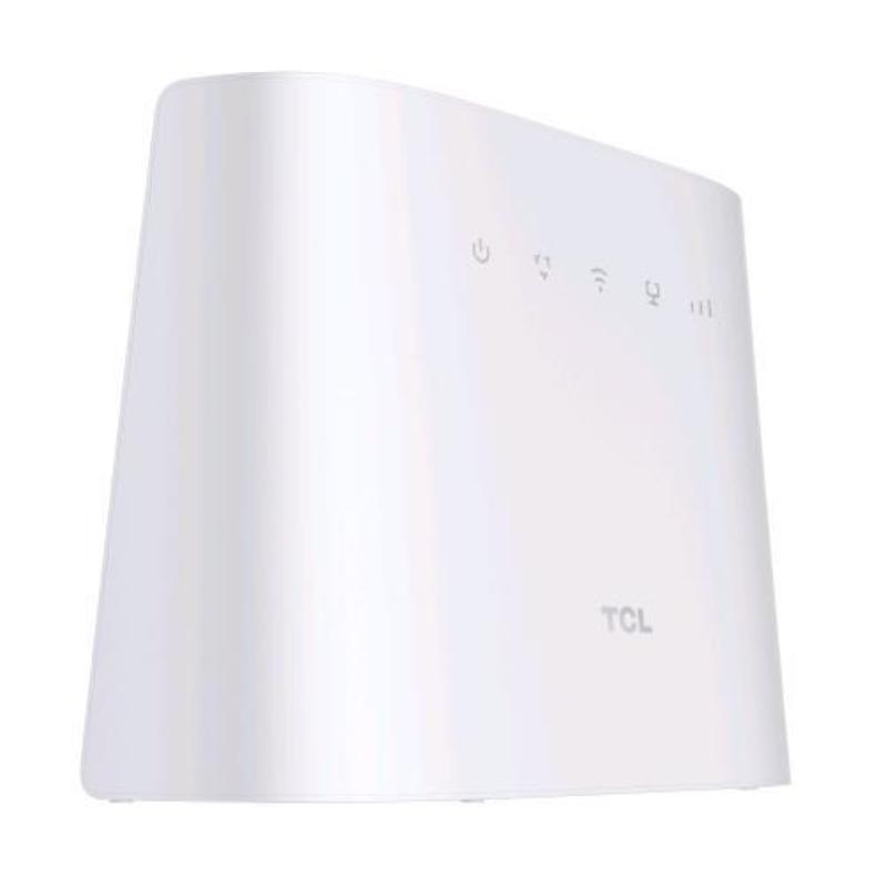 Image of Tcl hh63vm home station modem router hub 4g lte cat 6 (300/50mbps) nano sim wi-fi dual band 2.4/5ghz mimo max 32 utenti bianco