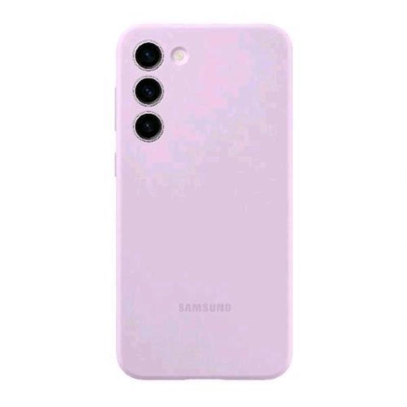 Image of Samsung cover in silicone lilac per s23