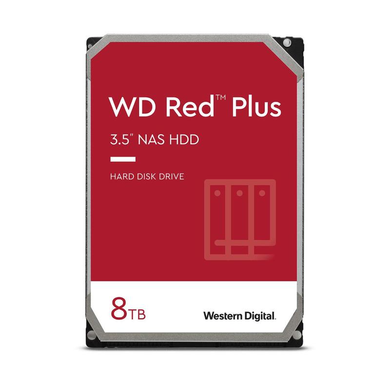 Image of Western digital hd 3,5 8tb 7200rpm 256mb red plus sata3 nas storage