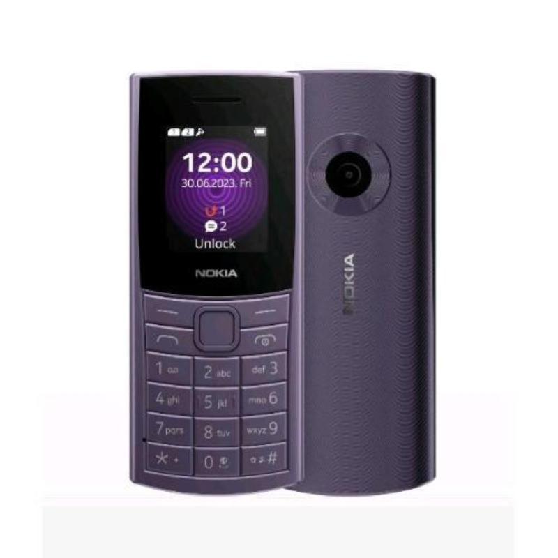 Image of Nokia 110 4g 2023 dual sim 1.8 128mb ram 48mb fotocamera mp3 radio fm 4g italia purple