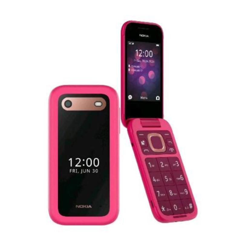 Image of Nokia 2660 flip 4g dual sim 2.8 clamshell fotocamera bluetooth 4g lte italia pink