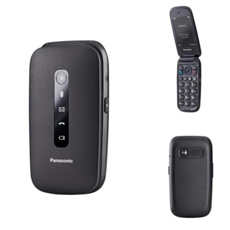 Image of Panasonic kx-tu550exb 4g senior phone 2,8 clamshell fotocamera 1.2mpx 300 ore standby 4g lte italia black