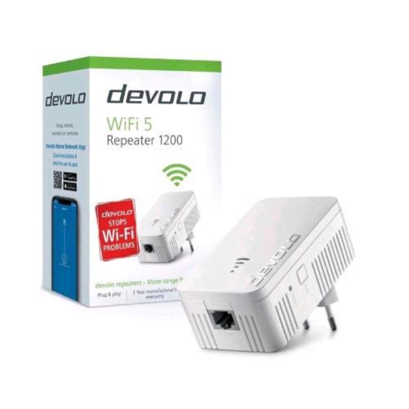 Devolo wifi 5 repeater 1200 ripetitore di rete 1200 mbit-s bianco