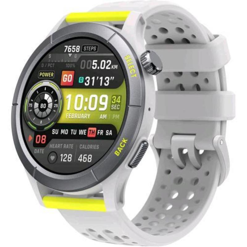 Image of Amazfit cheetah round smartwatch con gps dual-band, navigazione del percorso e mappe offline, allenatore di corsa, cardiofrequenzimetro, alexa integrato, 14 giorni di durata della batteria grey