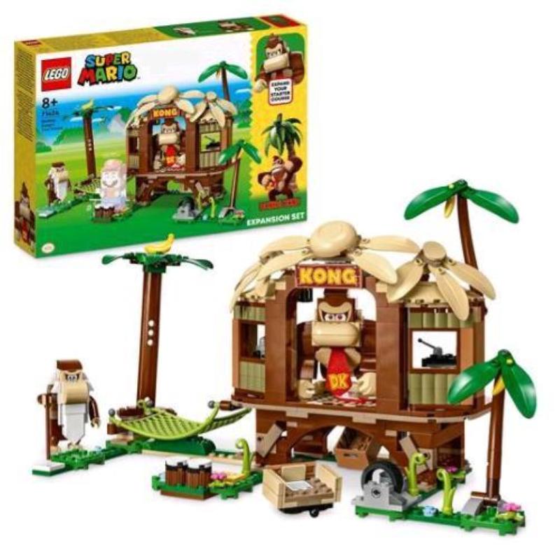 Image of Lego super mario 71424 pack di espansione casa sull`albero di donkey kong, giochi per bambini e bambine 8+ con 2 personaggi