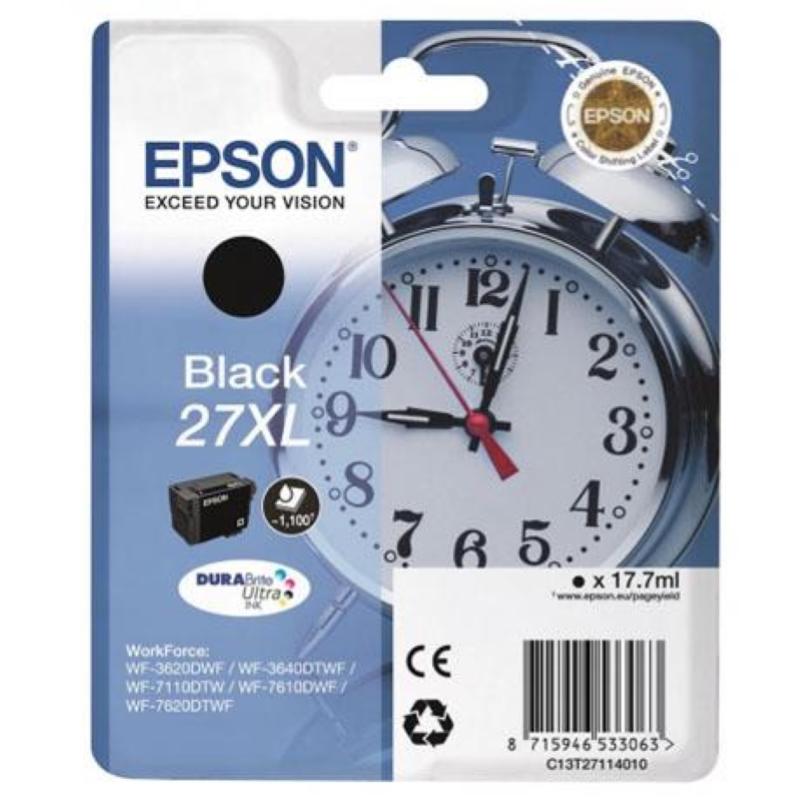 Image of Epson cartuccia nero sveglia serie 27xl