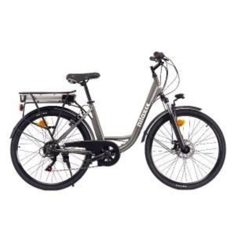 Image of Nilox j5 plus bicicletta elettrica a pedalata assistita 250w ruote 26 velocita` 25 km/h autonomia 65 km grigio