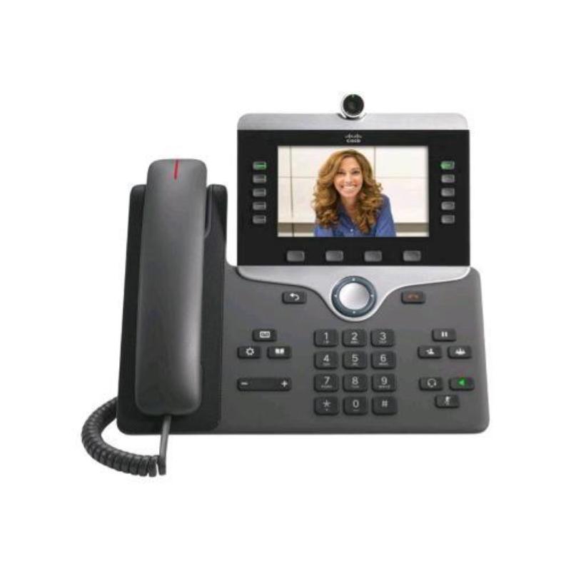 Image of Cisco ip phone 8865 telefono video ip con videocamera digitale interfaccia bluetooth ieee 802.11a/b/g/n/ac (wi-fi) sip, sdp 5 linee