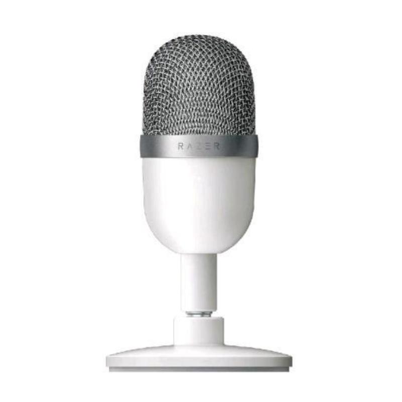 Image of Razer seiren mini mercury microfono da tavolpo a condendensatore da streaming ultra compatto usb colore bianco