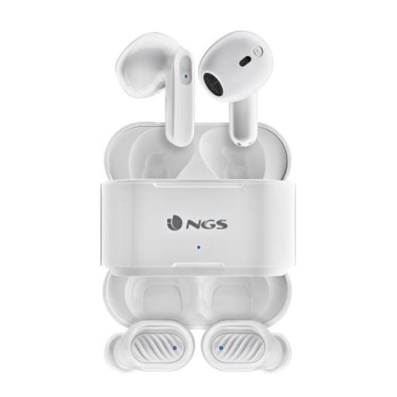 Image of Ngs artica duo cuffie wireless in-ear musica e chiamate bluetooth bianco