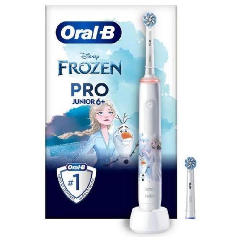 Image of Braun oral-b spazzolino elettrico pro junior 1 spazzolino di frozen 2 testine da 6 anni in su