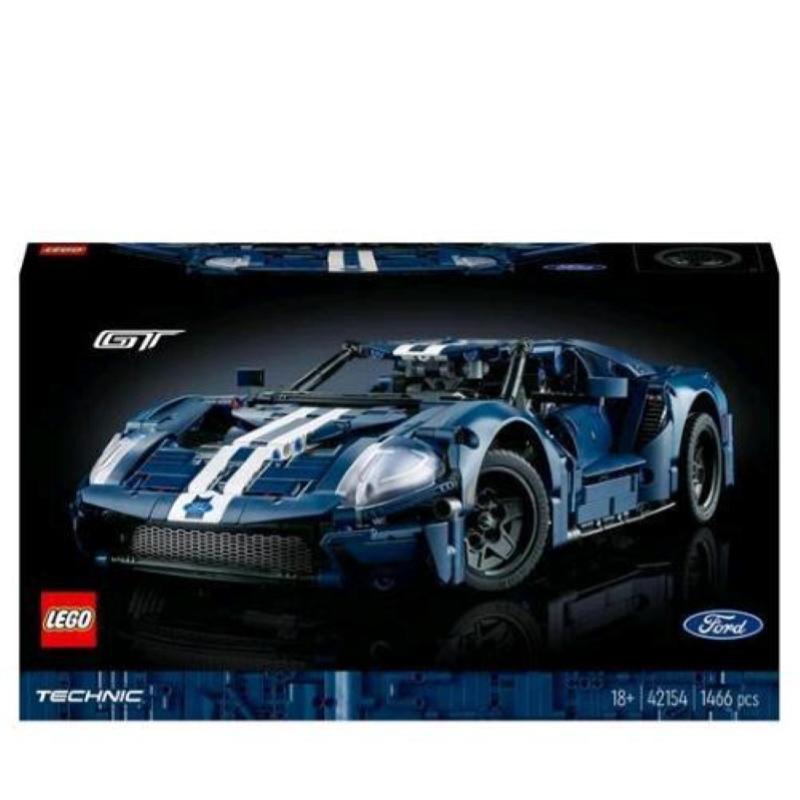 Image of Lego technic 42154 ford gt 2022, kit modellino di auto da costruire per adulti, supercar in scala 1:12, set da collezione