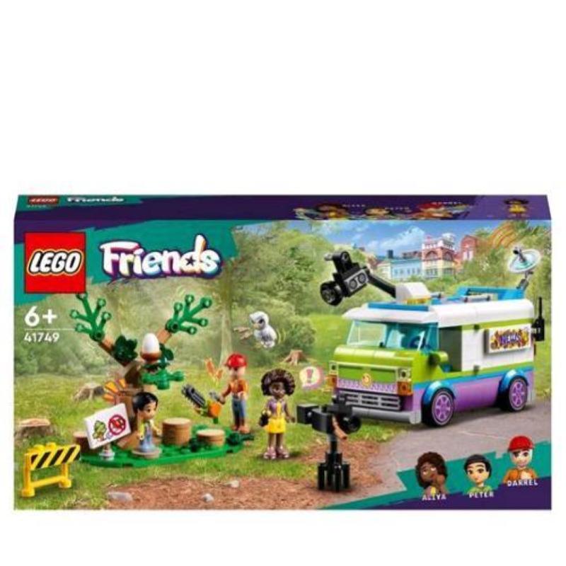 Image of Lego friends 41749 furgone della troupe televisiva, camion giocattolo per le notizie e salvataggio animali, regalo per bambini