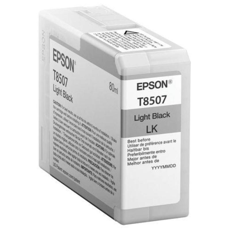 Image of Epson cartucce di inchiostro ultrachrome hd t8507 nero light 80 ml