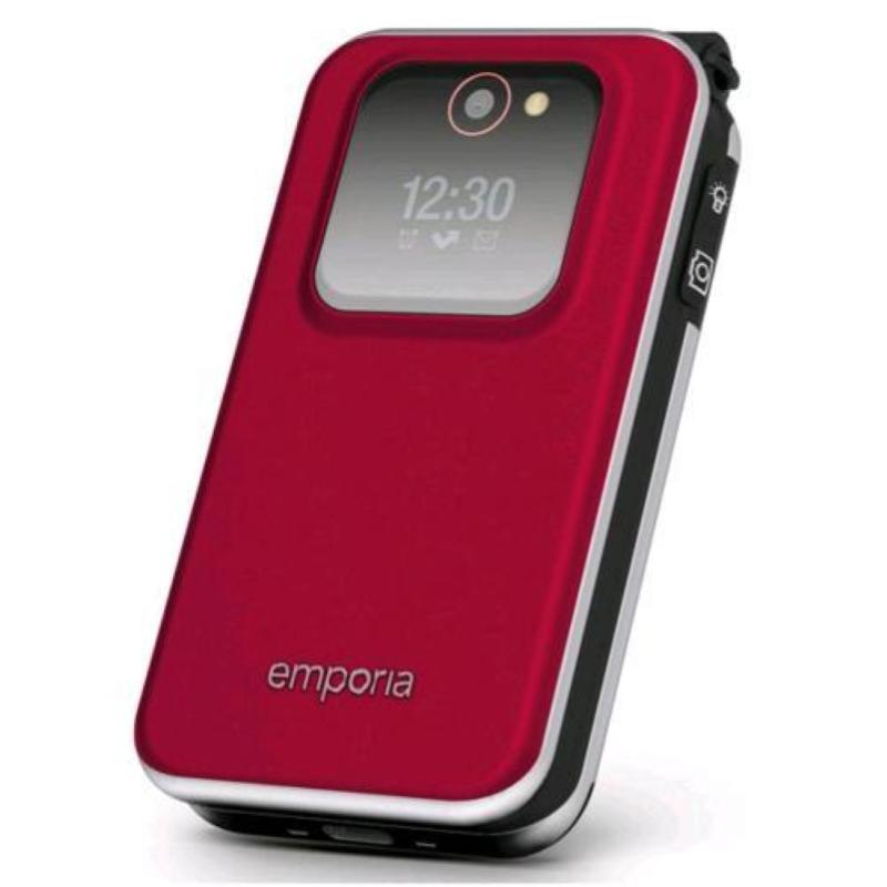 Image of Emporia joy lte 2.8 easy phone clamshell fotocamera 2 mp 4g lte italia red