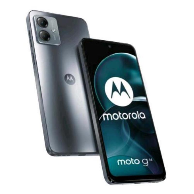 Image of Motorola moto g14 dual sim 6.5 fhd+ octa core 128gb ram 4gb 4g lte vodafone italia steel grey