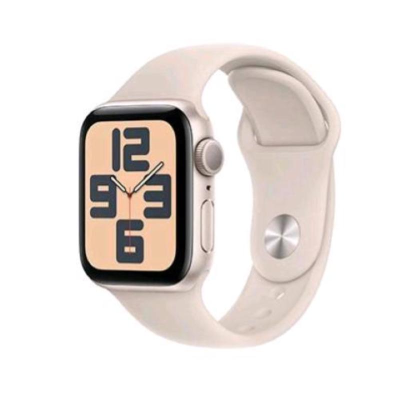 Apple watch se 2023 gps 40mm aluminium case starlight con cinturino sport band starlight s/m