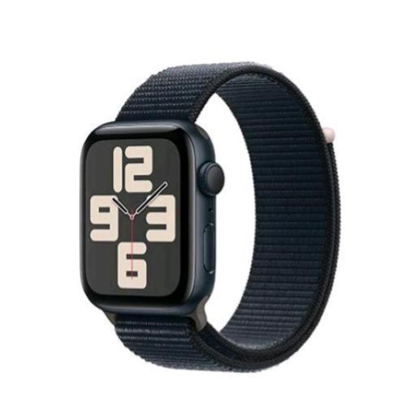 Apple watch se 2023 gps 44mm aluminium case mezzanotte con cinturino sport loop mezzanotte