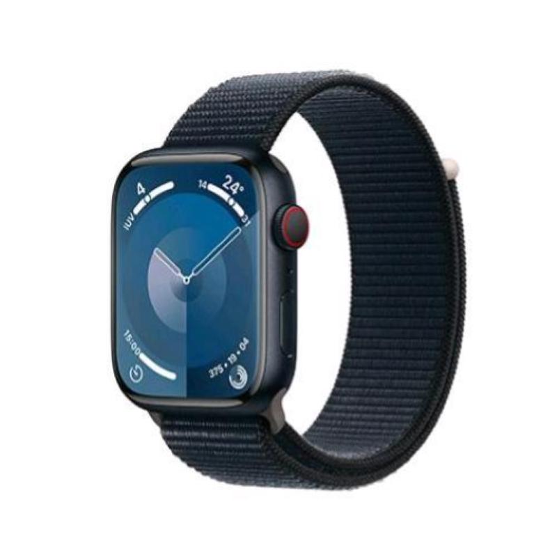 Apple watch series 9 gps + cellular 45mm aluminium case mezzanotte con cinturino sport loop mezzanotte