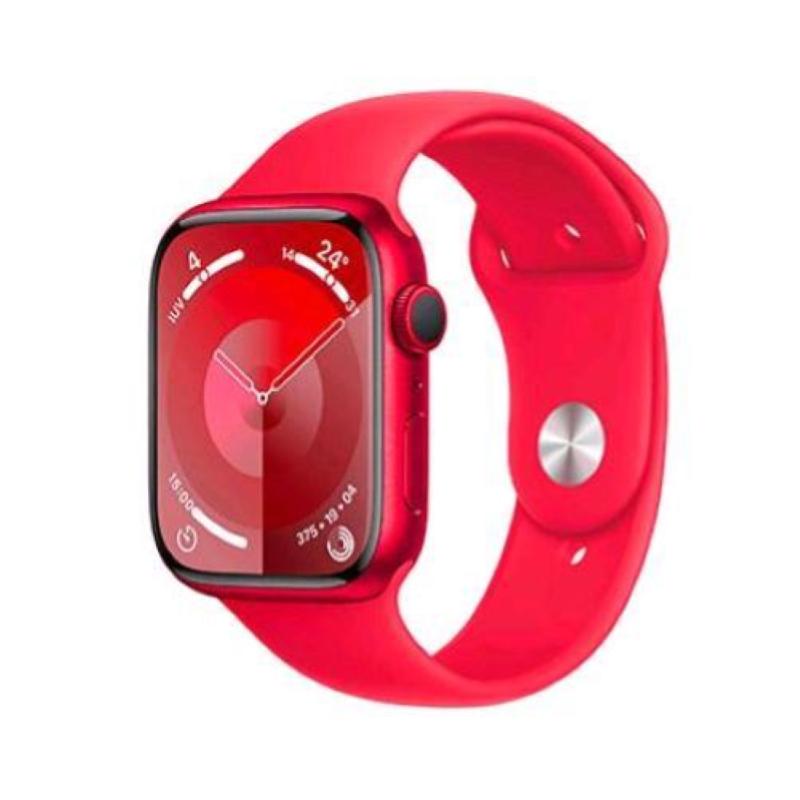 Image of Apple watch 9 45mm gps cassa in alluminio (product)red con cinturino sport (product)red m-l italia