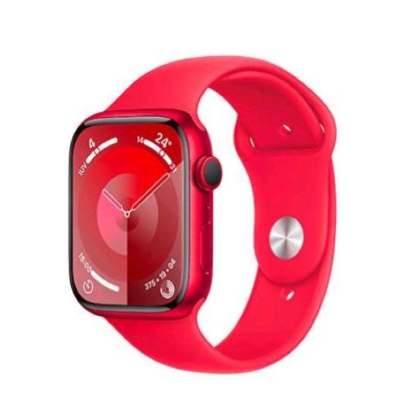Image of Apple watch 9 45mm gps cassa in alluminio (product)red con cinturino sport (product)red s-m italia
