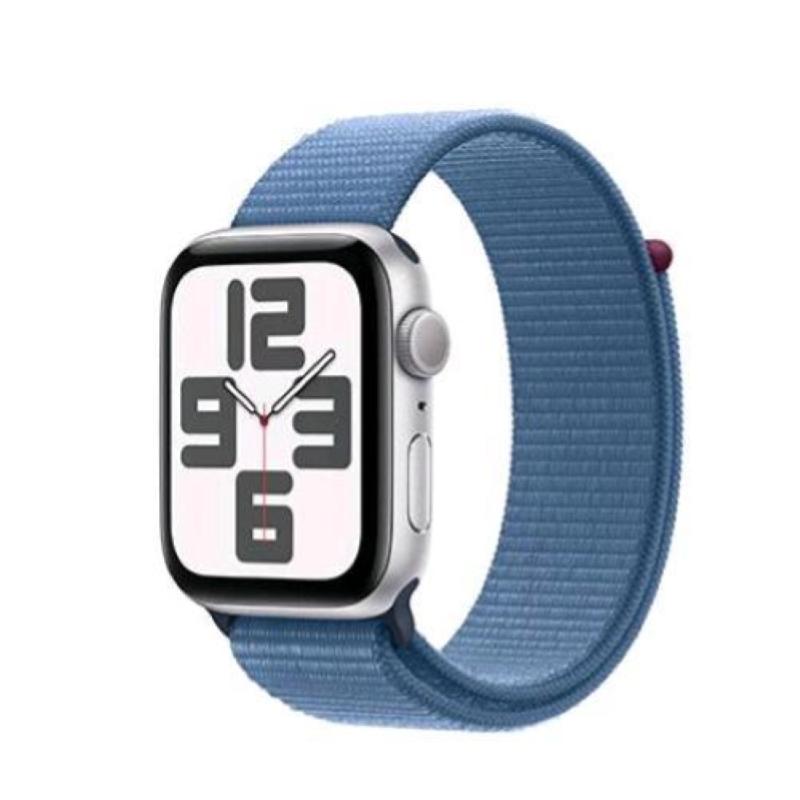 Image of Apple watch se 44mm gps cassa in alluminio con cinturino sport loop blu inverno