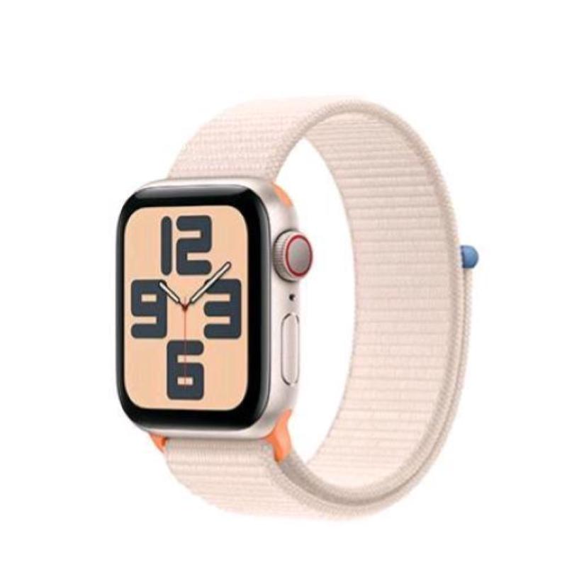 Image of Apple watch se 2023 gps + cellular 40mm aluminium case starlight con cinturino sport loop starlight