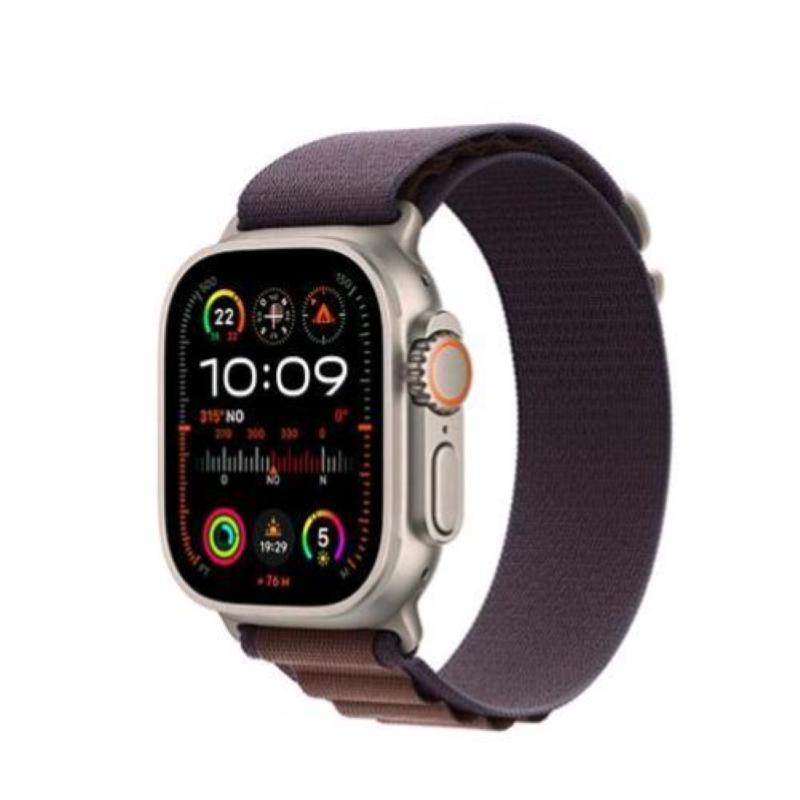 Image of Apple watch ultra 2 gps + cellular 49mm cassa in titanio con cinturino alpine loop indigo large