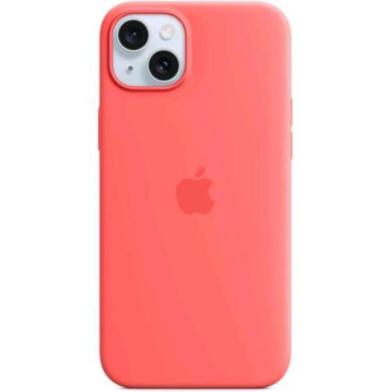 Image of Apple custodia magsafe in silicone per iphoneÂ 15Â plus guava ???????
