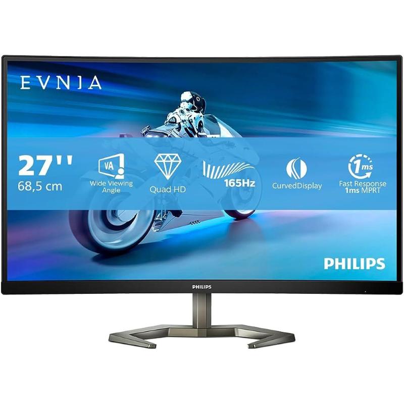 Image of Philips monitor gaming 27m1c5200 - 27 pollici multimediale fhd, 240hz, 1ms gtg, ips, freesync, altoparlanti, altezza regolabile, hdmi 2.0 / dp 1.4 / usb 3.2 sottocosto assoluto