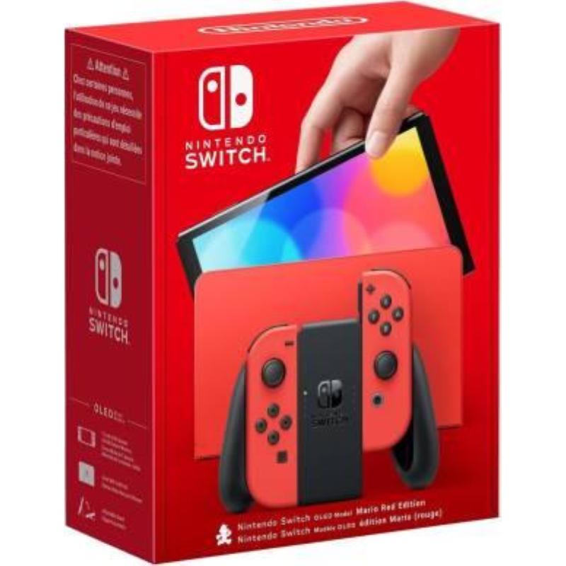 Image of Switch console oled rossa mario special edition