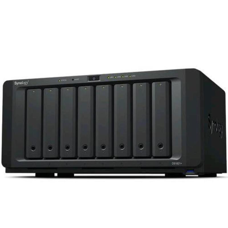 Image of Synology diskstation ds1821+ server nas e di archiviazione tower collegamento ethernet lan nero v1500b