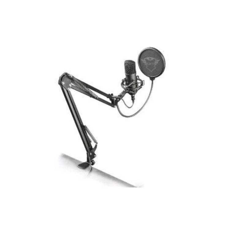 Image of Trust gxt252 emita plus microfono usb profesionale a condensatore con braccio regolabile nero