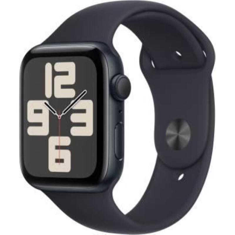 Image of Apple watch se 2023 44mm aluminium midnight sport band midnight m/l mre93ql/a