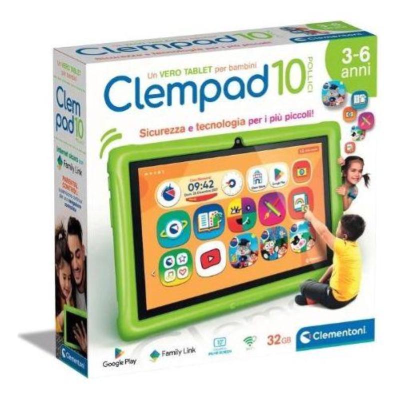 Clementoni clempad 10`` tablet per bambini 3-6 anni