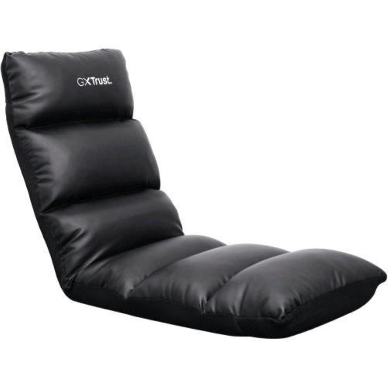 Image of Trust gxt718 rayzee gaming floor chair sedia gaming da pavimento ripiegabile con schienale nero