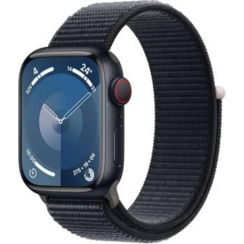 Image of Apple watch serie 9 cell 41mm aluminium midnight sport loop midnight mrhu3ql/a