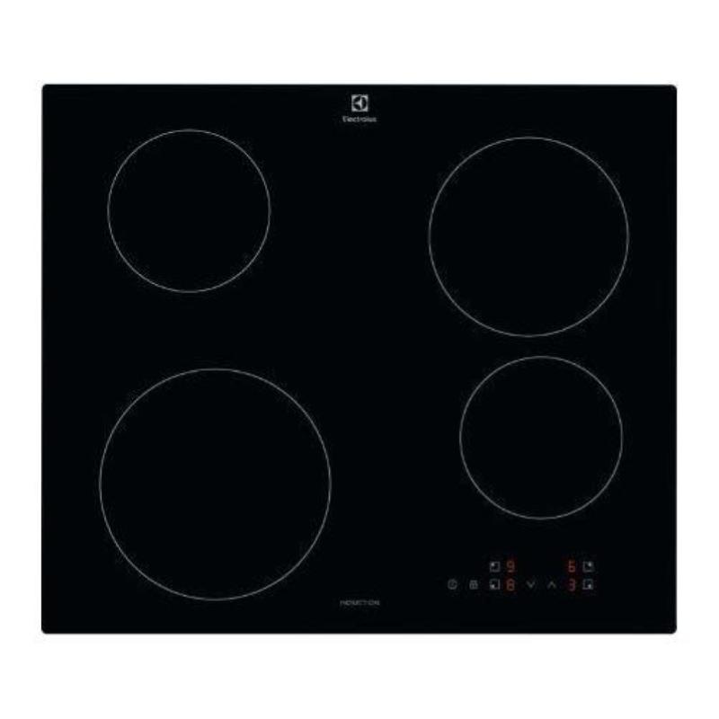 Image of Electrolux serie 300 kib60424ck piano cottura a induzione nero da incasso 60cm 4 zone