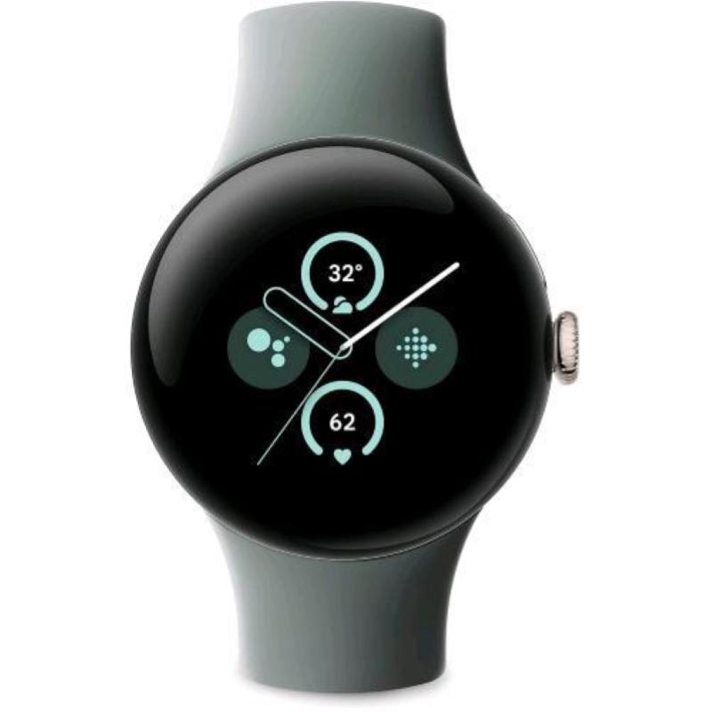Google pixel watch 2 41mm smartwatch cassa in alluminio cinturino sport grigio/verde