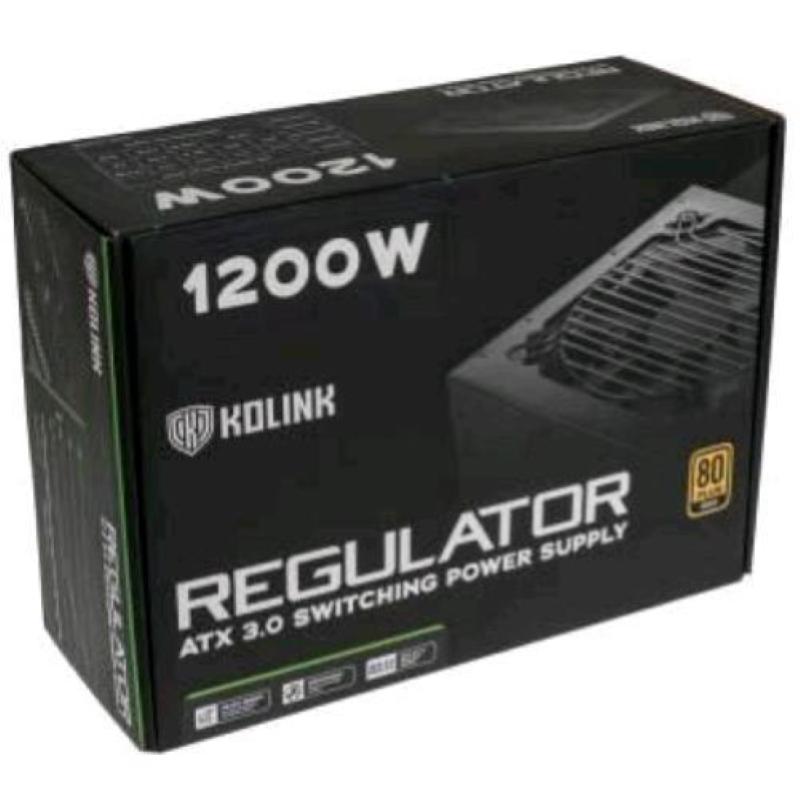 Image of Kolink regulator alimentatore atx 1.200w modulare certificazione 80+ gold raffreddamento attivo black