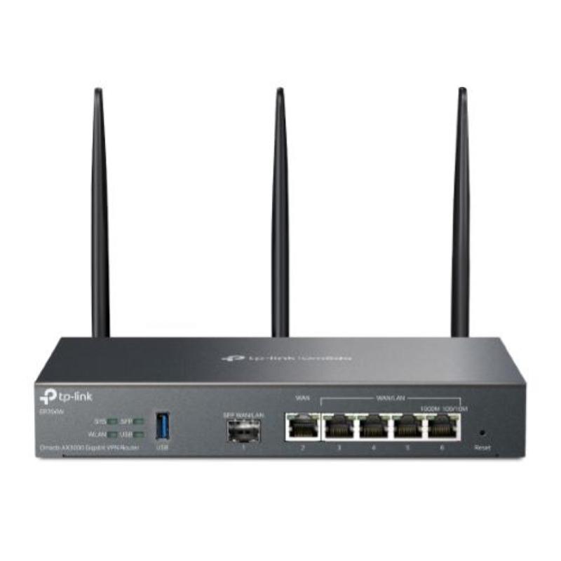 Image of Tp-link omada er706w router wireless gigabit ethernet dual-band 2.4 ghz/5 ghz 3000 3000 mbit/s 4 x rj-45 porta usb mu-mimo nero
