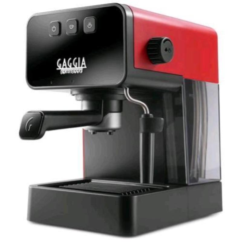 Image of Gaggia style macchina da caffe` espresso nero-rosso