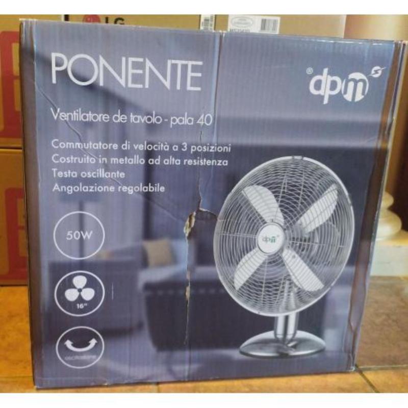 Image of Ventilatore dpm ft40mc da tavolo ponente pala 40cm 50w in metallo