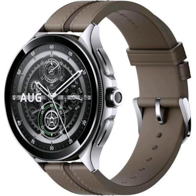 Xiaomi watch 2 pro 1.43`` amoled gps sport salute notifiche silver-leather brown