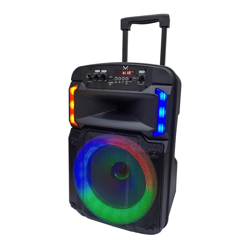 Majestic fire t4 trolley bluetooth 5.0 luci led multicolore